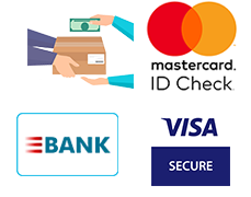 Zahlungsarten: Nachnahme, Vorauskasse, Mastercard, Visa